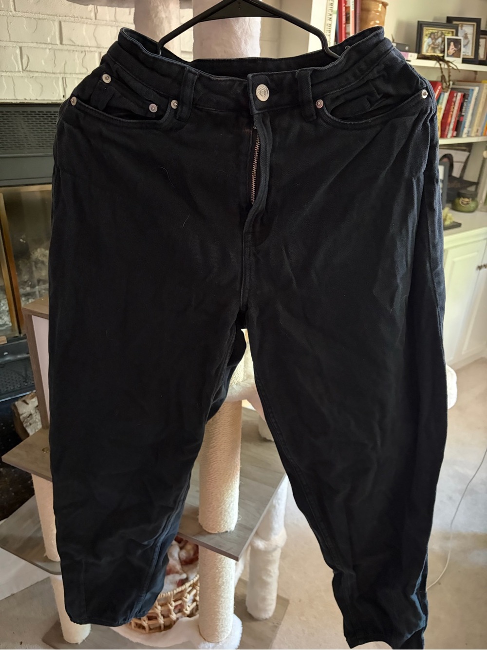 Size 2 Black High-Waisted Jeans